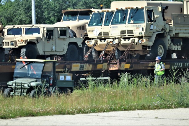 1158th Transportation Company completes rail movement at Fort McCoy