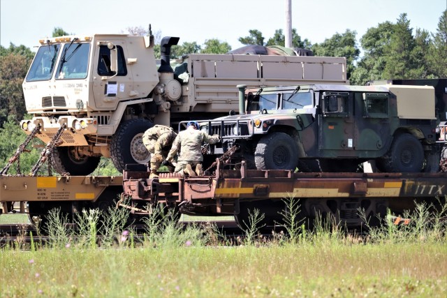 1158th Transportation Company completes rail movement at Fort McCoy