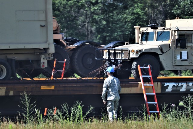 1158th Transportation Company completes rail movement at Fort McCoy