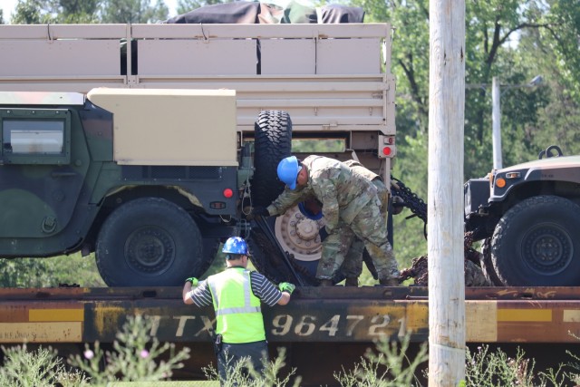 1158th Transportation Company completes rail movement at Fort McCoy