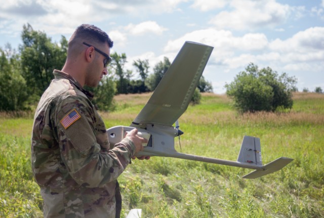 N.Y. National Guard Soldiers fly the Raven at Fort Drum