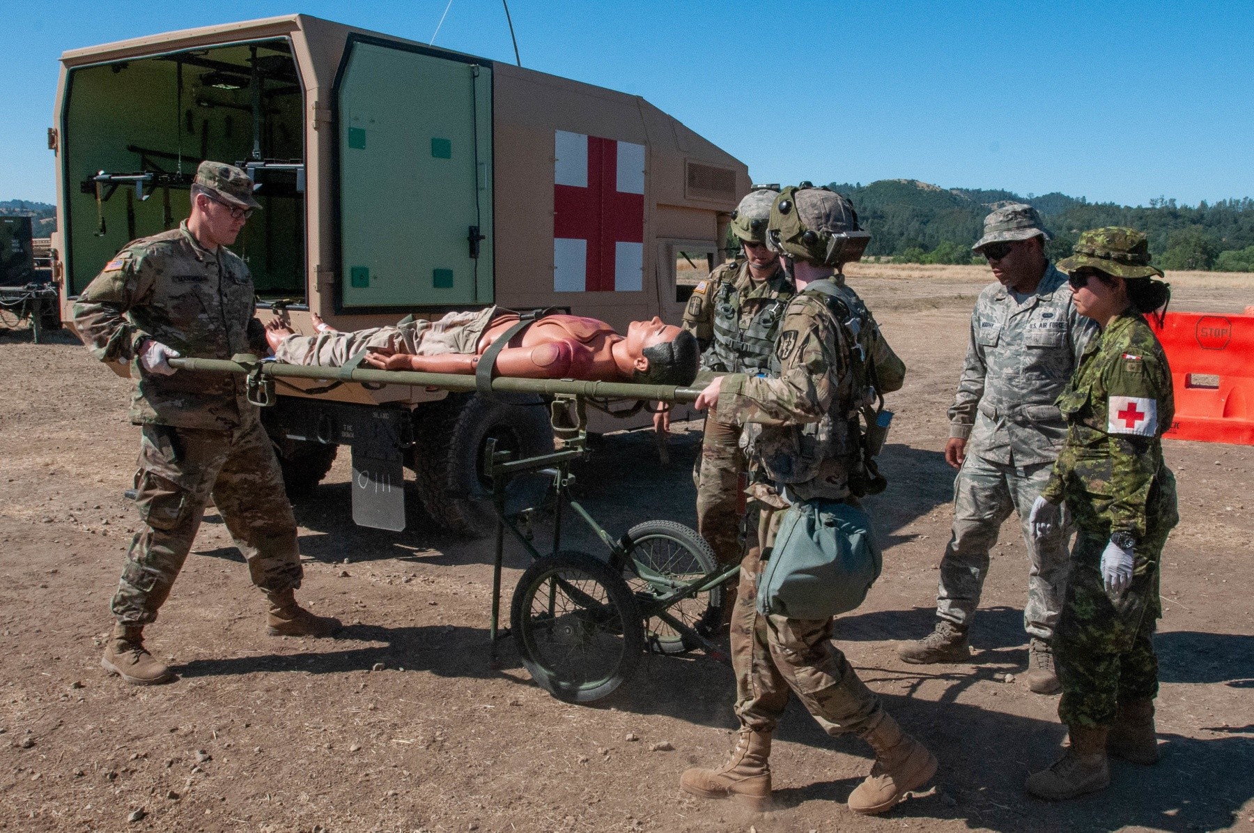 Battle scenarios test medical units' ability to save lives abroad