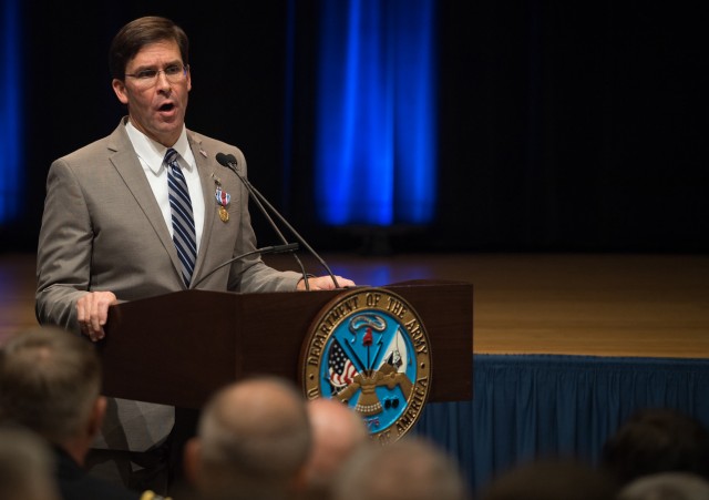 Secretary Esper farewells