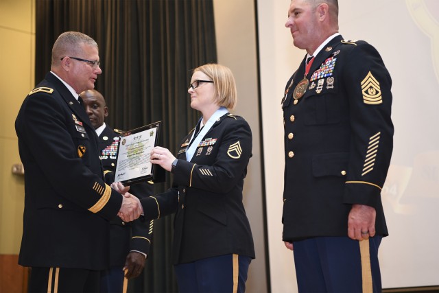 Career counselor reaches career milestone with induction into Sergeant Audie Murphy Club