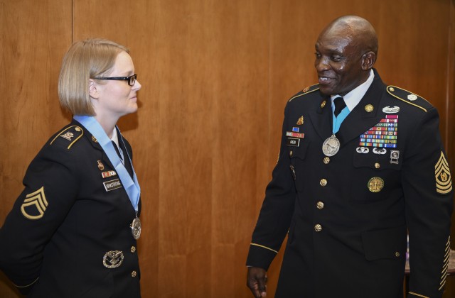 Career counselor reaches career milestone with induction into Sergeant Audie Murphy Club