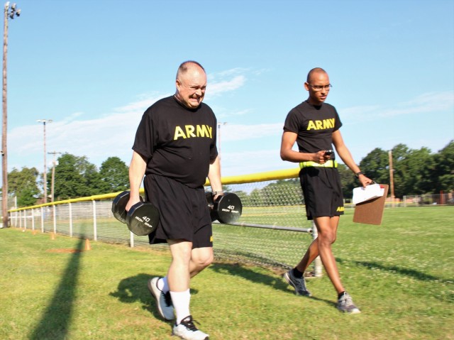 316th ESC Soldiers Train for Army Combat Fitness Test