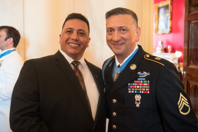 Former Army Recruiter with his Recruit now Medal of Honor Recipient