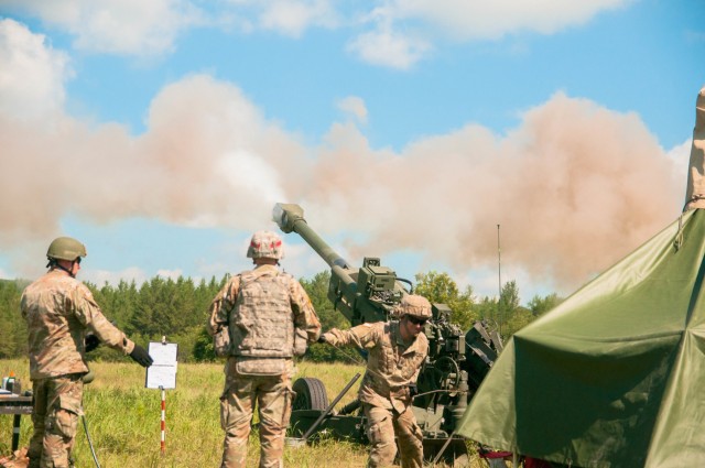 Wisconsin National Guard trains section chiefs alongside cannoneers