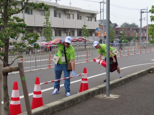 Camp Zama volunteers help during 2020 Tokyo Olympics cycling pre-trial event