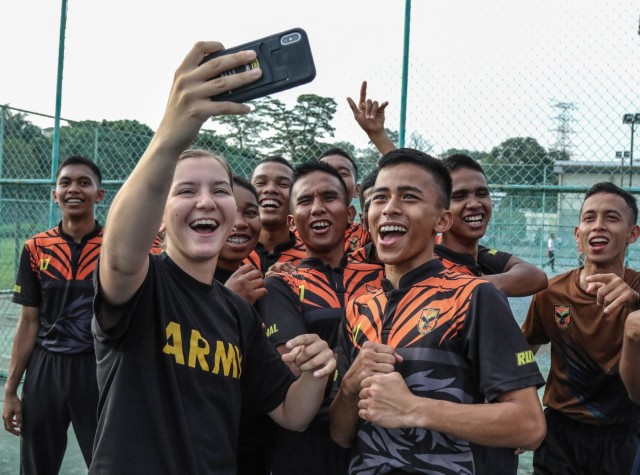 Cadets and midshipmen exchange leadership skills in Malaysia