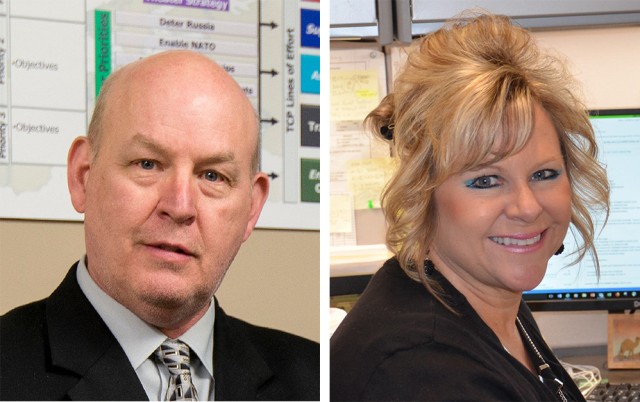 Security assistance enterprise honors Huther, Mays