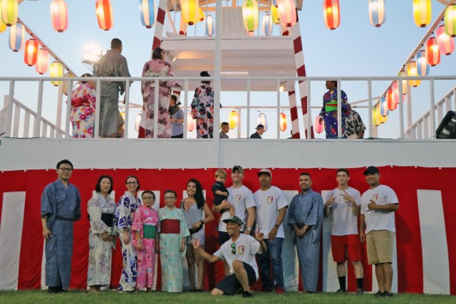 Pacific Guardian Soldiers attend their first Bon Odori