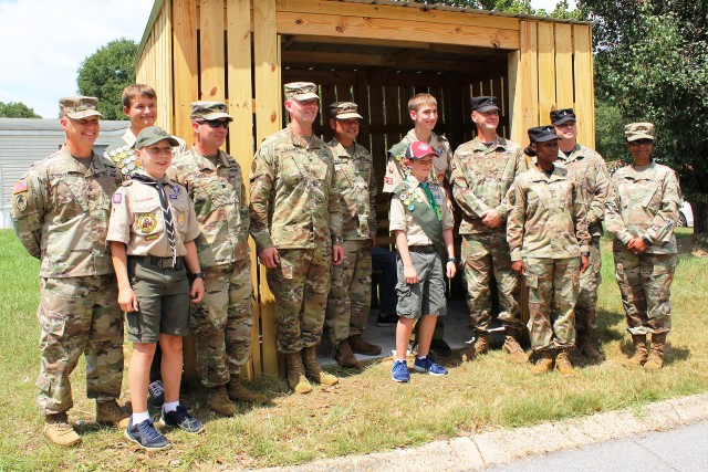 Fort Rucker Scout helps church, community, school with Eagle Scout project