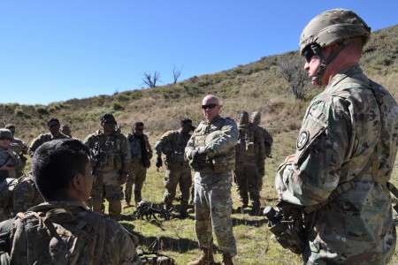 Lt. Gen. Charles D. Luckey visits the 100th Battalion, 442nd 