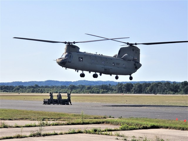 89B Ammunition Supply Course students build sling-loading skills at Fort McCoy