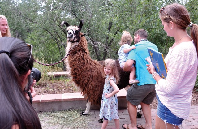 Kids learn from animals: Library doubles as 'zoo'