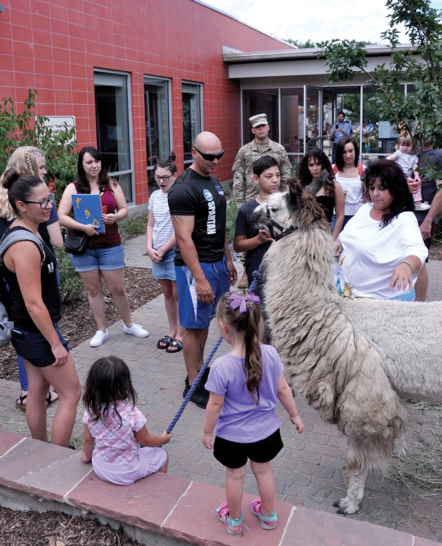 Kids learn from animals: Library doubles as 'zoo'