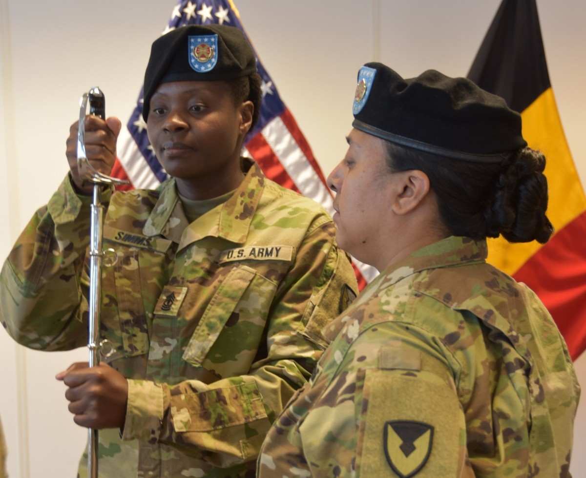 First Sgt. Jaime E. Negrón assumes responsibility of Benelux HHC ...