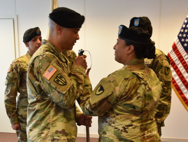 First Sgt. Jaime E. Negron assumes responsibility of Benelux HHC
