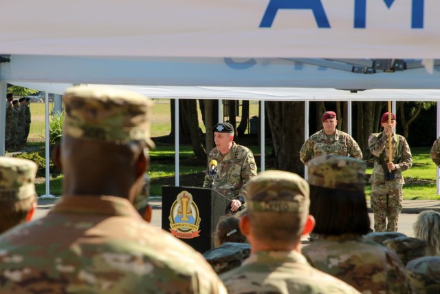 Pospisil assumes responsibilty as Corps CSM