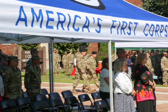 Pospisil assumes responsibilty as Corps CSM