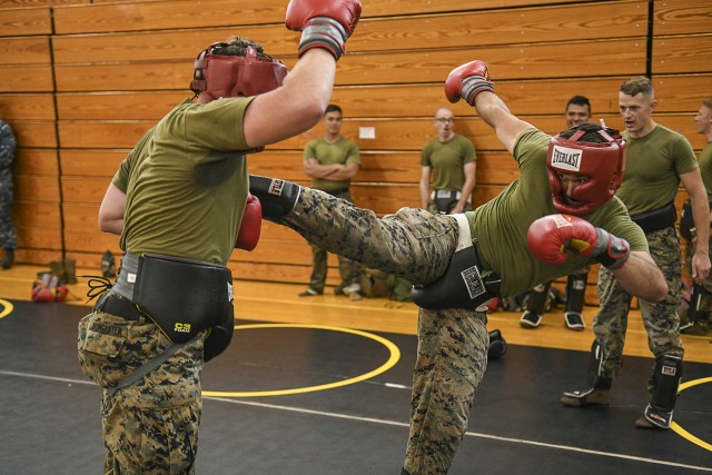 Marines practice striking