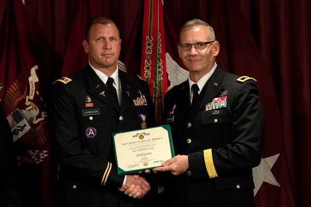 Livingston receiving certificate