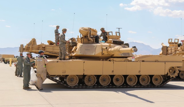 Combat team receives first tanks following armor conversion