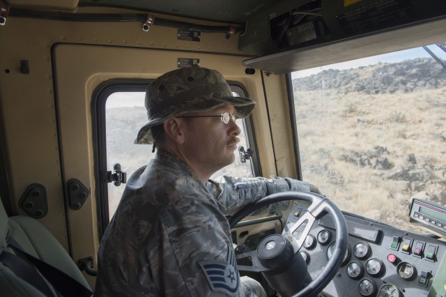 Idaho Guard builds road for the Shoshone-Paiute Tribe