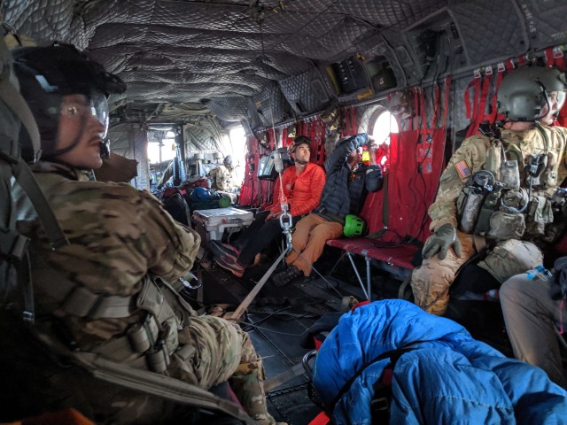 California Guard hoists injured hiker off mountain
