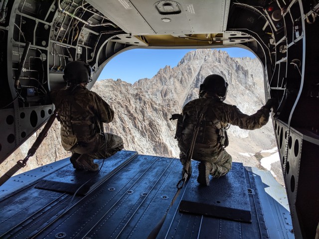 California Guard hoists injured hiker off mountain