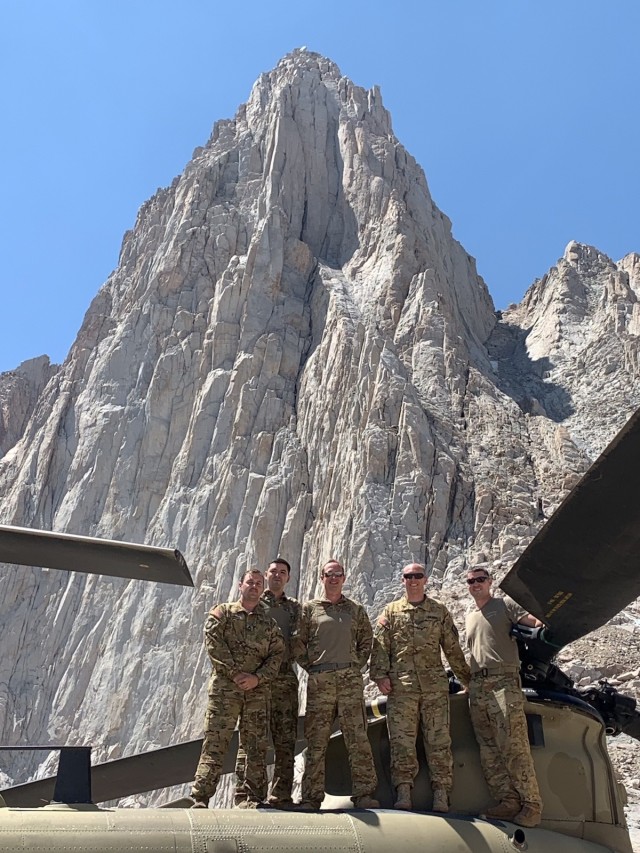 California Guard hoists injured hiker off mountain