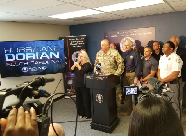 South Carolina National Guard prepares to respond to Hurricane Dorian's impact to state