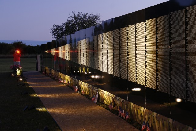 The Moving Wall from dusk to twilight