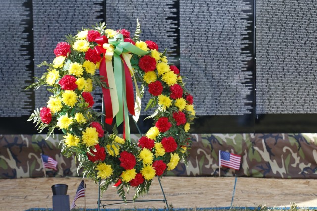 Memorial service held at Moving Wall display on Sackets Harbor Battlefield