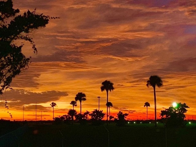 Post-Hurricane Dorian Sunset at Canaveral Lock and Dam