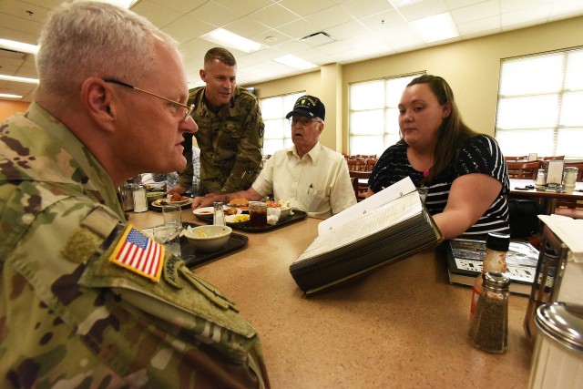 Six veterans from nearby Louisville visit Fort Knox leaders, Patton museum