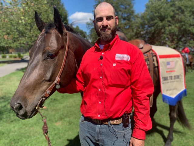 Trail to Zero ride educates on Veteran suicide, equine therapy