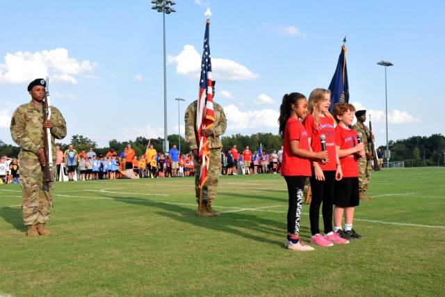 Fort Knox children, parents celebrate start of fall sports season