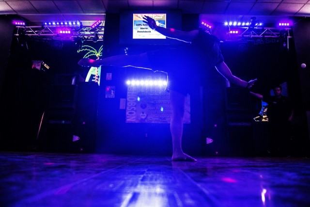 Marine wins talent competition with high-flying dance routine