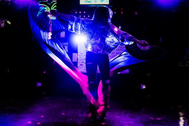 Marine wins talent competition with high-flying dance routine