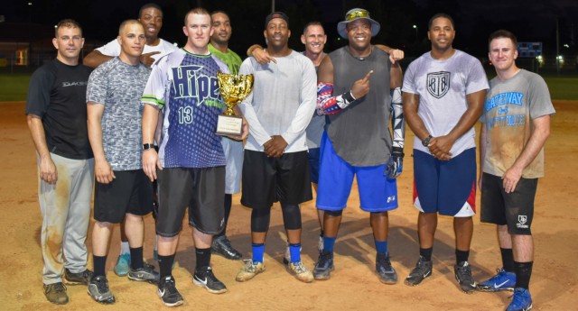 Legion Defeats Charlie Dogs 17-8 in Intramural Softball Championship