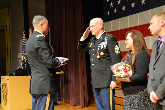 Command Sgt. Maj. Stanton Brown retires after 28 years
