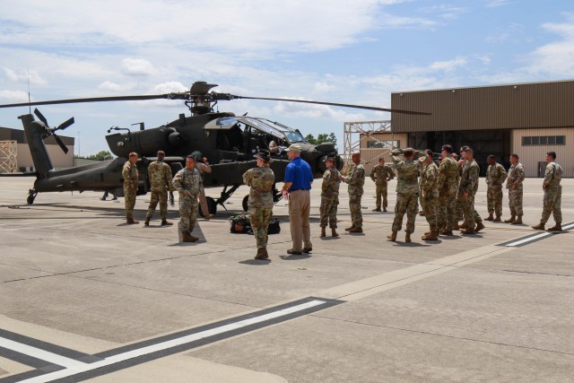 82nd Combat Aviation Brigade receives their initial fielding of the new Echo Model Apache.