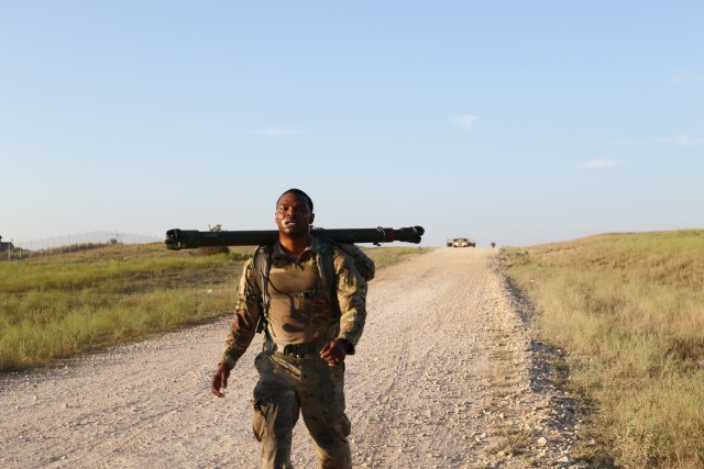 Ruck march with tow bar