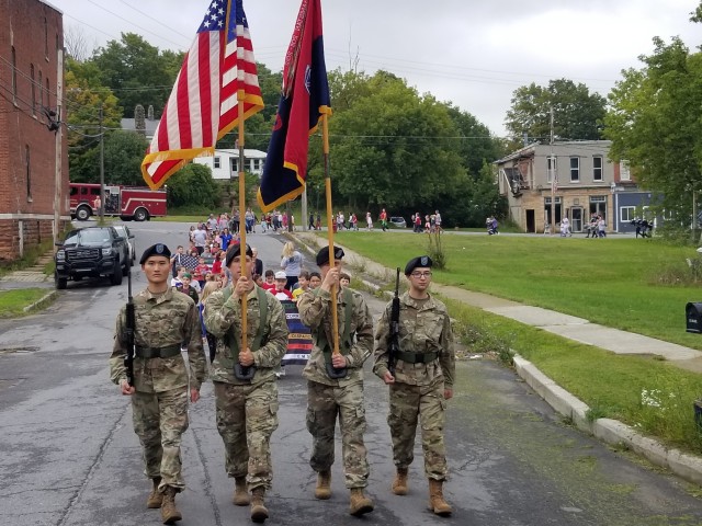 10th HSTB marches in Antwerp's first Patriot Day Ceremony