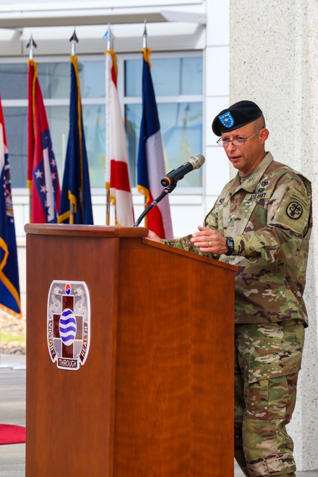Brigadier Gen. Jack Davis delivers opening remarks