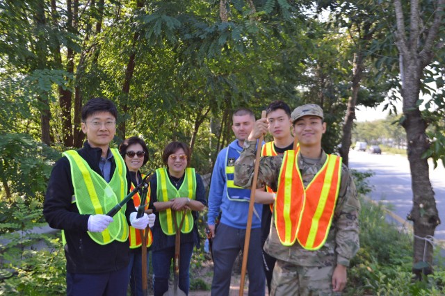 Every year Eighth Army Protocol volunteers to take a day to improve and/or support the local community.