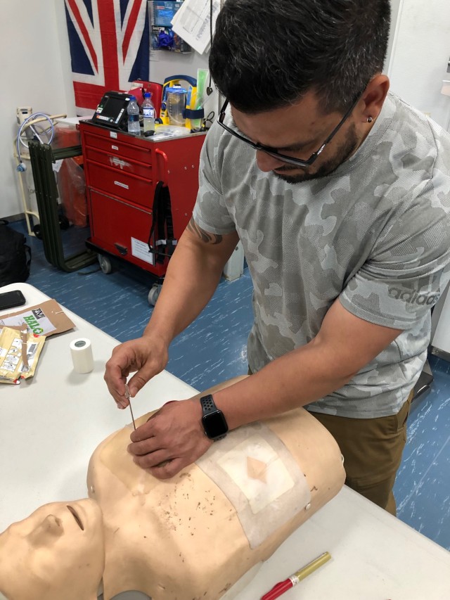 Casualty training in a contingency environment