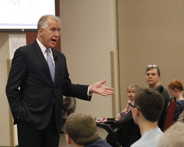 U.S. Sen. Thom R. Tillis at Fort Bragg